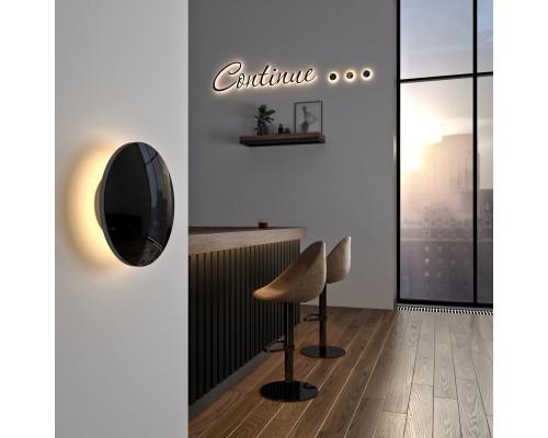 Сделать заказ Бра Elektrostandard Mini Disc черный жемчуг (MRL LED 1126)| VIVID-LIGHT.RU