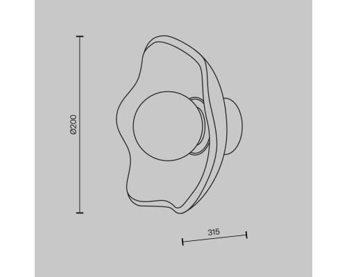 Оформить заказ Бра Maytoni MOD207WL-01BS| VIVID-LIGHT.RU