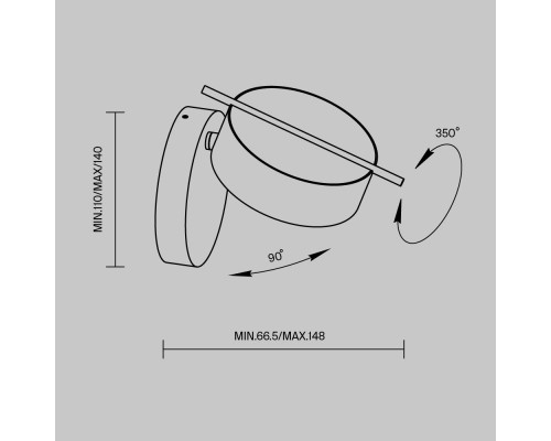 Заказать Бра Maytoni MOD180WL-L4B3K| VIVID-LIGHT.RU