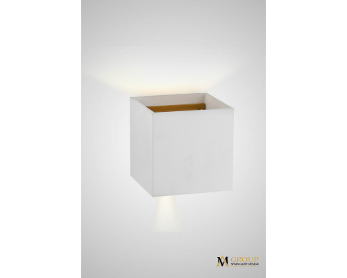 Заказать Бра AM Group AM113-2X5W WH+GL| VIVID-LIGHT.RU