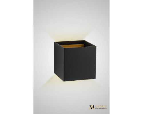 Заказать Бра AM Group AM112-2X5W-BK+GD| VIVID-LIGHT.RU