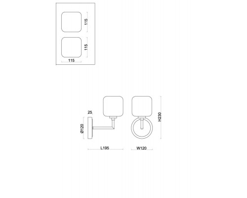 Заказать Бра Freya FR5373WL-01BS| VIVID-LIGHT.RU