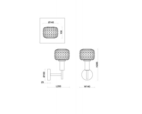 Купить Бра Freya FR5366WL-01BS| VIVID-LIGHT.RU