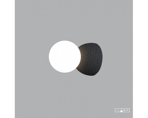 Оформить заказ Бра iLamp 10695W/1-D100 BK-WH| VIVID-LIGHT.RU