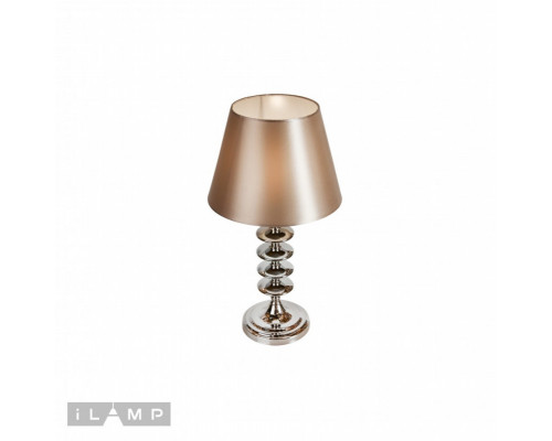 Купить Настольная лампа iLamp T2406-1 Nickel| VIVID-LIGHT.RU