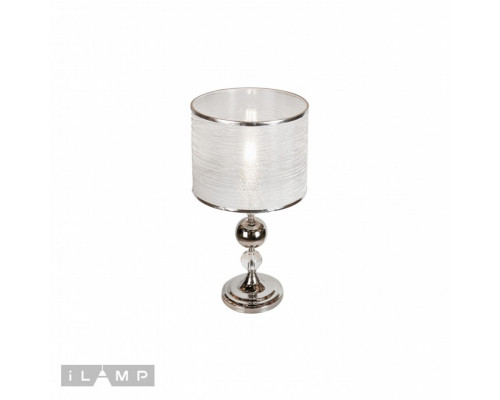 Оформить заказ Настольная лампа iLamp T2400-1 Nickel| VIVID-LIGHT.RU