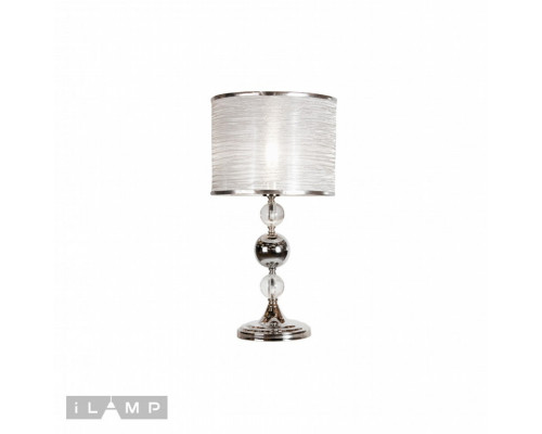 Оформить заказ Настольная лампа iLamp T2400-1 Nickel| VIVID-LIGHT.RU