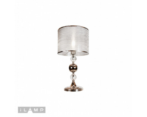 Оформить заказ Настольная лампа iLamp T2400-1 Nickel| VIVID-LIGHT.RU