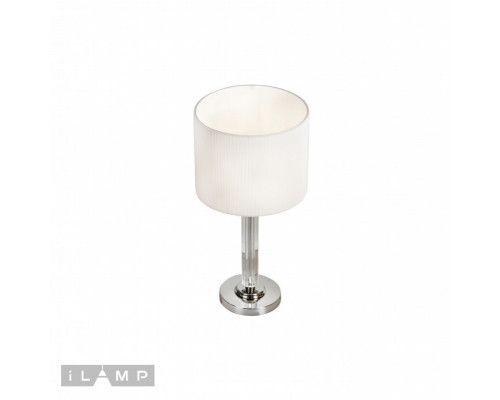 Заказать Настольная лампа iLamp T2404-1 Nickel| VIVID-LIGHT.RU