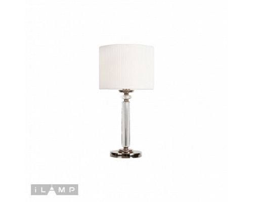 Заказать Настольная лампа iLamp T2404-1 Nickel| VIVID-LIGHT.RU