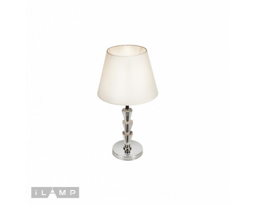 Оформить заказ Настольная лампа iLamp T2424-1 Nickel| VIVID-LIGHT.RU