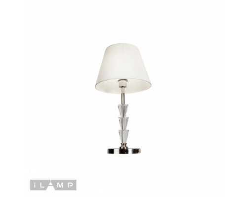 Оформить заказ Настольная лампа iLamp T2424-1 Nickel| VIVID-LIGHT.RU