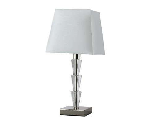 Заказать Настольная лампа Crystal Lux MARSELA LG1 NICKEL| VIVID-LIGHT.RU
