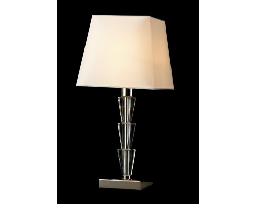 Заказать Настольная лампа Crystal Lux MARSELA LG1 NICKEL| VIVID-LIGHT.RU