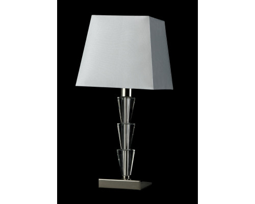 Заказать Настольная лампа Crystal Lux MARSELA LG1 NICKEL| VIVID-LIGHT.RU