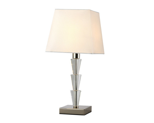 Заказать Настольная лампа Crystal Lux MARSELA LG1 NICKEL| VIVID-LIGHT.RU