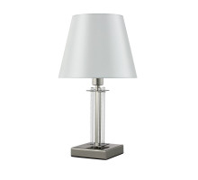 Настольная лампа Crystal Lux NICOLAS LG1 NICKEL/WHITE