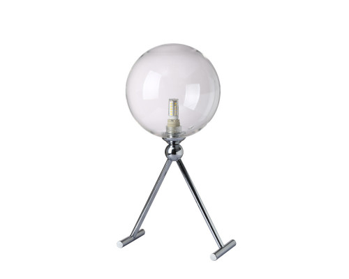 Оформить заказ Настольная лампа Crystal Lux FABRICIO LG1 CHROME/TRANSPARENTE| VIVID-LIGHT.RU