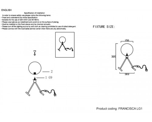 Купить Настольная лампа Crystal Lux FRANCISCA LG1 GOLD/COGNAC| VIVID-LIGHT.RU