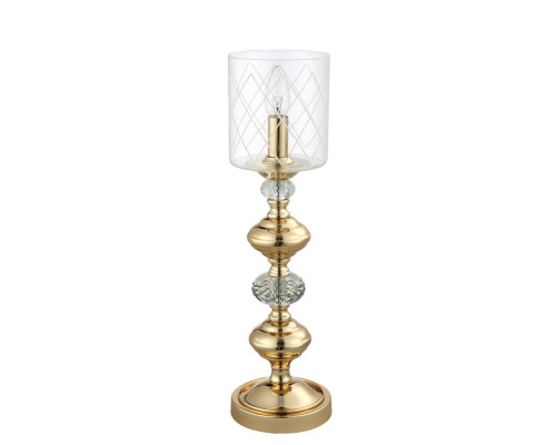 Оформить заказ Настольная лампа Crystal Lux GRACIA LG1 GOLD| VIVID-LIGHT.RU