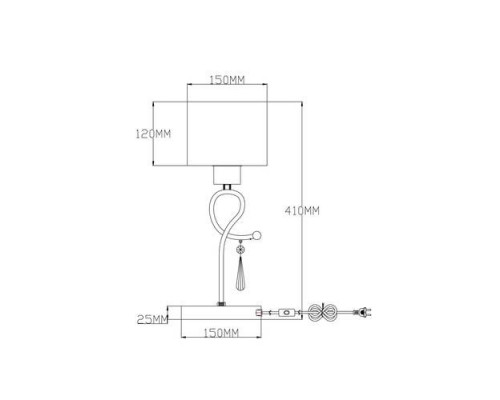 Купить Настольная лампа Moderli V2561-1T Chilly 1*E27*60W| VIVID-LIGHT.RU
