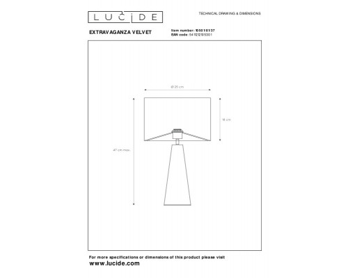 Оформить заказ Настольная лампа LUCIDE 10501/81/37| VIVID-LIGHT.RU