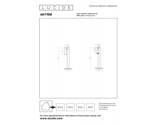 Заказать Настольная лампа LUCIDE 27503/02/30| VIVID-LIGHT.RU