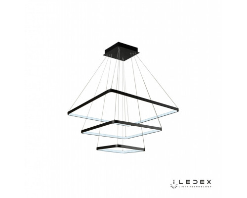 Купить Каскадная люстра iLedex 8153-700+500+300-D-T BK| VIVID-LIGHT.RU