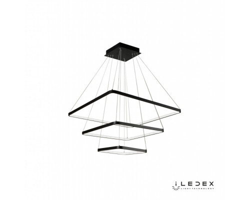 Купить Каскадная люстра iLedex 8153-700+500+300-D-T BK| VIVID-LIGHT.RU