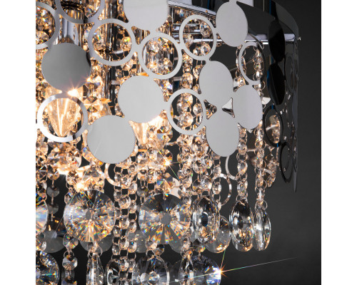 Оформить заказ Каскадная люстра Eurosvet 10123/8 хром/прозрачный хрусталь Strotskis Smart (10114/8)| VIVID-LIGHT.RU