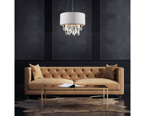 Купить Каскадная люстра Eurosvet 10122/6 хром/прозрачный хрусталь Strotskis Smart (10106/6)| VIVID-LIGHT.RU