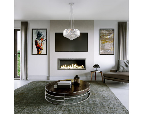 Заказать Каскадная люстра Eurosvet 10121/5 хром/прозрачный хрусталь Strotskis Smart (10105/5)| VIVID-LIGHT.RU