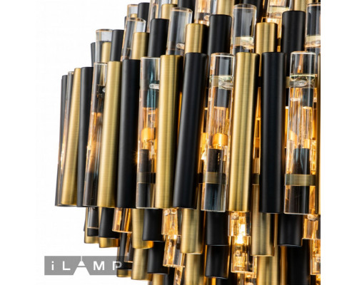 Купить Каскадная люстра iLamp 097D-12 MBR+BK| VIVID-LIGHT.RU