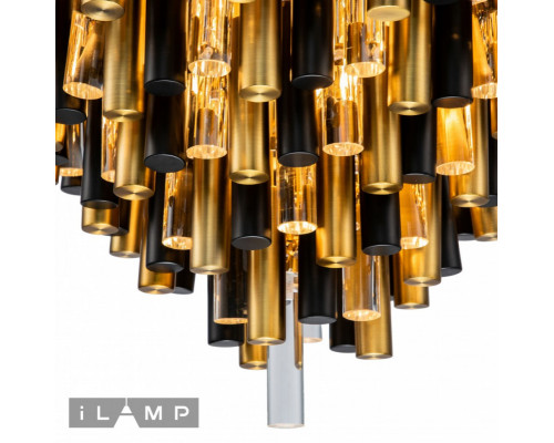 Купить Каскадная люстра iLamp 097D-12 MBR+BK| VIVID-LIGHT.RU