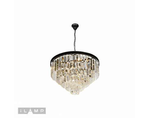Оформить заказ Каскадная люстра iLamp 6101-600 BK| VIVID-LIGHT.RU