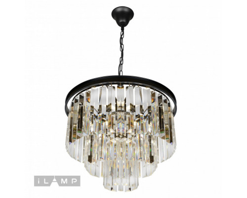 Сделать заказ Каскадная люстра iLamp 6101-500 BK| VIVID-LIGHT.RU