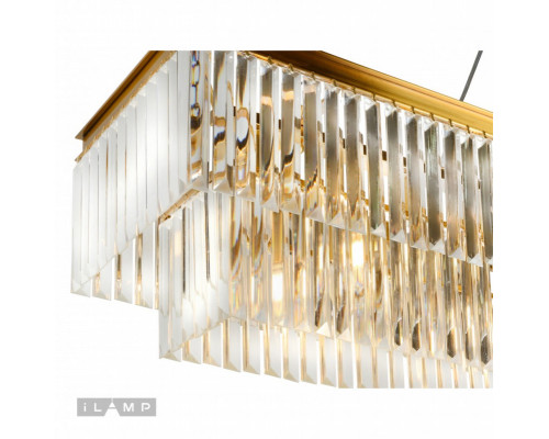 Купить Каскадная люстра iLamp 8945-6A GLD| VIVID-LIGHT.RU