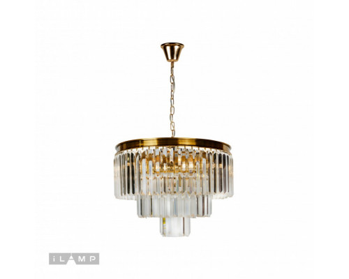 Оформить заказ Каскадная люстра iLamp 8945-4+1 GLD| VIVID-LIGHT.RU