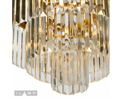 Оформить заказ Каскадная люстра iLamp 8945-4+1 GLD| VIVID-LIGHT.RU