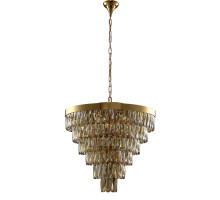 Каскадная люстра Crystal Lux ABIGAIL SP-PL15 D620 GOLD/AMBER
