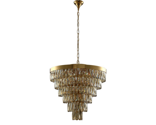 Заказать Каскадная люстра Crystal Lux ABIGAIL SP-PL15 D620 GOLD/AMBER| VIVID-LIGHT.RU