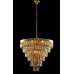 Заказать Каскадная люстра Crystal Lux ABIGAIL SP-PL15 D620 GOLD/AMBER| VIVID-LIGHT.RU