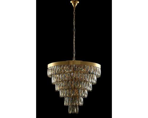 Заказать Каскадная люстра Crystal Lux ABIGAIL SP-PL15 D620 GOLD/AMBER| VIVID-LIGHT.RU
