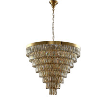 Каскадная люстра Crystal Lux ABIGAIL SP22 D820 GOLD/AMBER