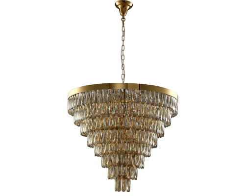 Купить Каскадная люстра Crystal Lux ABIGAIL SP22 D820 GOLD/AMBER| VIVID-LIGHT.RU