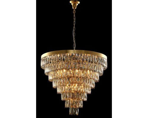 Купить Каскадная люстра Crystal Lux ABIGAIL SP22 D820 GOLD/AMBER| VIVID-LIGHT.RU