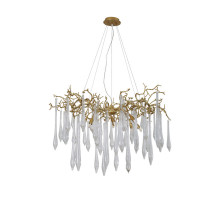 Каскадная люстра Crystal Lux REINA SP8 D1000 GOLD PEARL