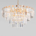 Купить Каскадная люстра Eurosvet 10130/10 золото/прозрачный хрусталь Strotskis| VIVID-LIGHT.RU