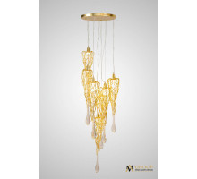 Каскадная люстра AM Group MANTECADO D600-7 GOLD