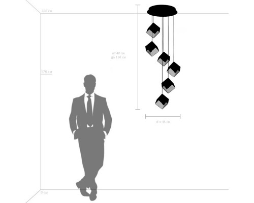 Оформить заказ Каскадная люстра Lightstar 805569| VIVID-LIGHT.RU